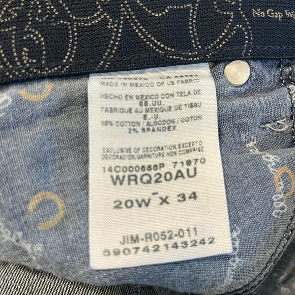 Wrangler Women's Dark Blue Boot Cut Q-Baby Jeans Size 20/34 - Picture 8 of 8